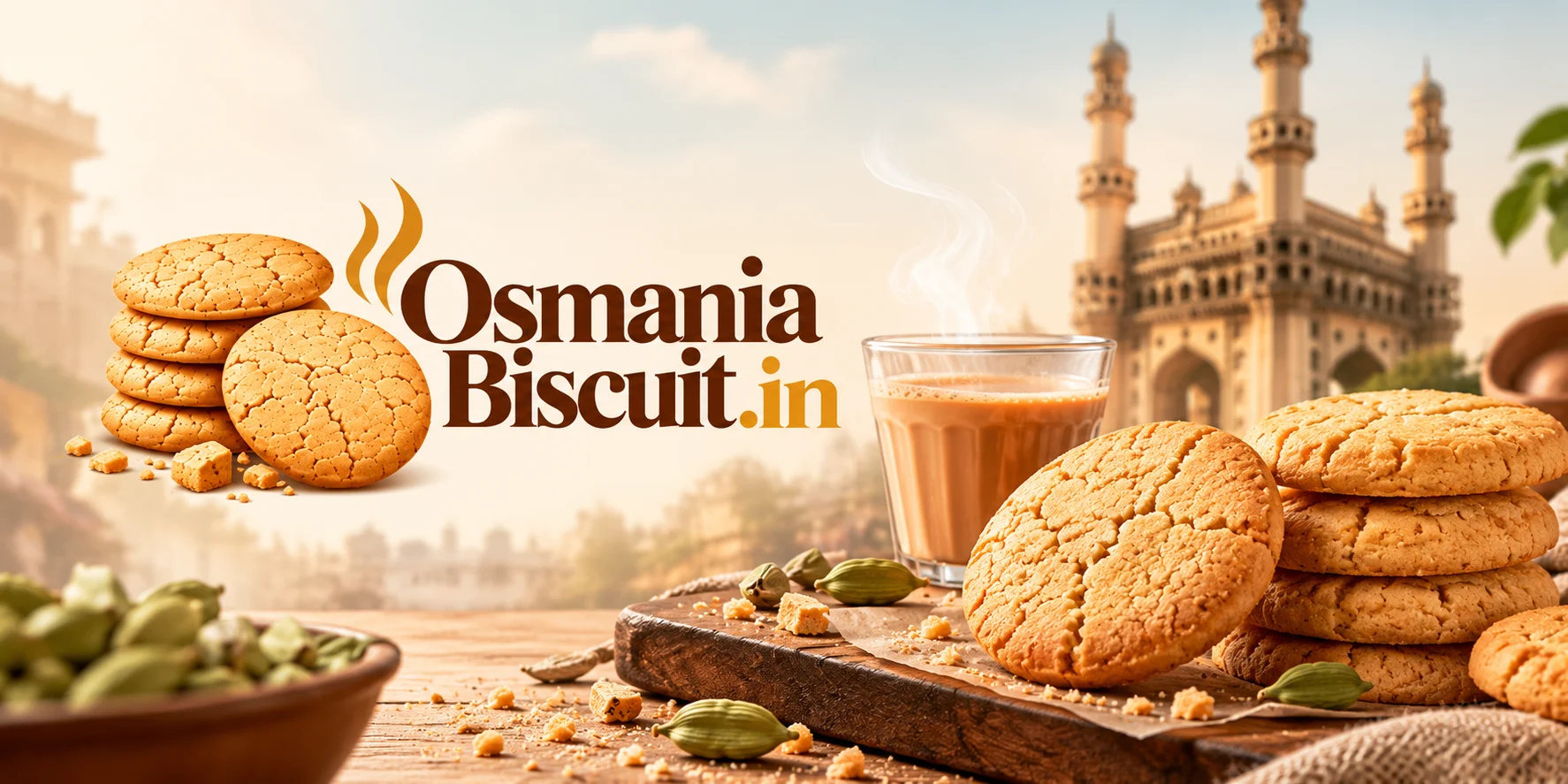 What is Osmania biscuit? A golden round Osmania biscuit from Hyderabad